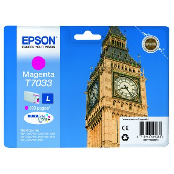 Картридж EPSON T7033 пурпурный для WP-4015/4095/4515/4595