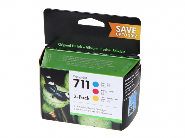 Картридж HP 711 струйный трехцветный упаковка 3 шт (3*29 мл)