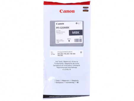 Картридж Canon PFI-320MBK черный матовый увеличенный оригинальный