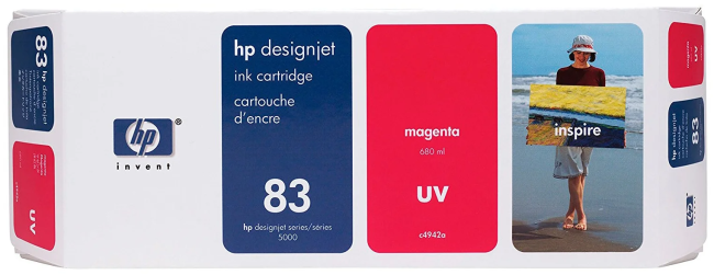 Картридж HP 83 струйный пурпурный (680 мл)