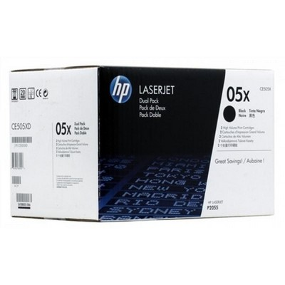 Картридж HP 05X лазерный увеличенной емкости упаковка 2 шт (2*6500 стр)