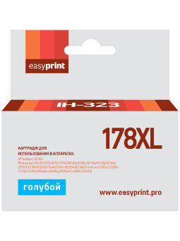 Совместимый Струйный картридж EasyPrint IH-323 для принтера HP, голубой
