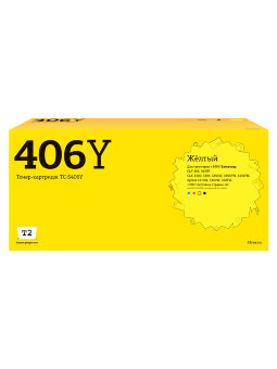 Совместимый Лазерный картридж T2 TC-S406Y для принтера Samsung, желтый