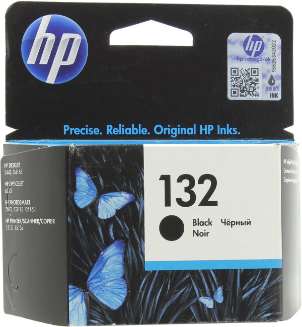 Картридж HP C9362HE (132) черный, оригинальный