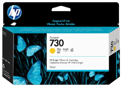 Картридж HP 730 струйный желтый (300 мл)
