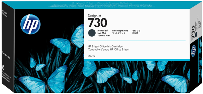 Картридж HP 730 струйный черный матовый (300 мл)