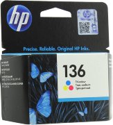 Картридж HP C9361HE (136) трехцветный, оригинальный