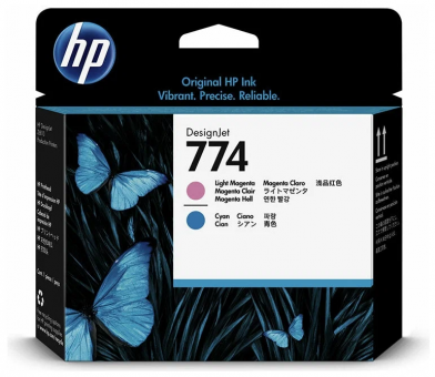 Печатающая головка HP 774 светло-пурпурная и светло-голубая