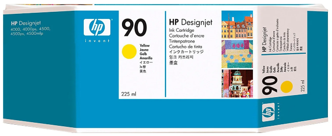 Картридж HP 90 струйный желтый (225 мл)