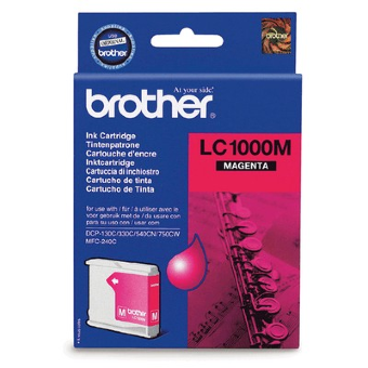 Картридж Brother LC1000M DCP130C/330С, MFC-240C/5460CN/885CW/DCP350 Magenta, 400 pages (5%)