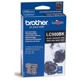 Картридж Brother LC980BK DCP-145C/165/195C/375CW, MFC-250C/290C черный (Black), 300 стр. (5% зап.)