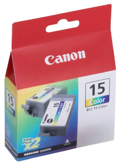 Картридж CANON BCI-15 цветной, 7,5 мл. 100 стр набор из 2 картриджей