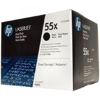Картридж HP CE255XD (55X) черный, оригинальный
