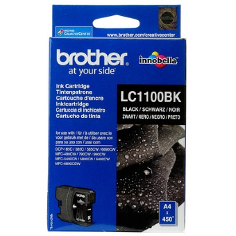 Картридж Brother LC1100BK DCP-385C, DCP-6690CW, MFC-990CW черный (Black), 450 стр. (5% заполнение)