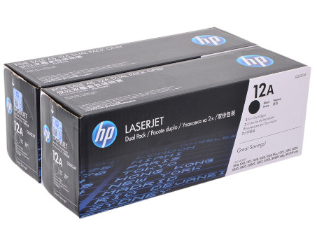 Картридж HP Q2612AD/Q2612AF (12A) черный, оригинальный