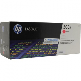 Картридж HP 508X лазерный пурпурный увеличенной емкости (9500 стр)