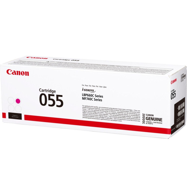 Картридж CANON 055H M пурпурный, увеличенной емкости (3018C002) оригинальный