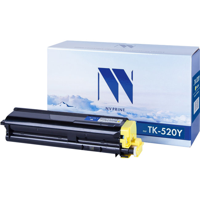 Картридж NVP совместимый NV-TK-520 желтый для Kyocera