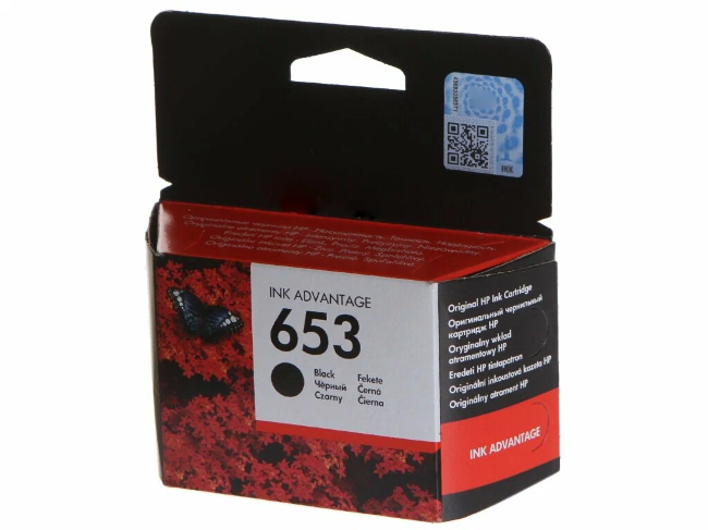 Картридж HP 653 струйный черный (360 стр)