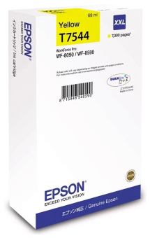 Картридж EPSON T7544 желтый экстраповышенной емкости для WF-8090/8590