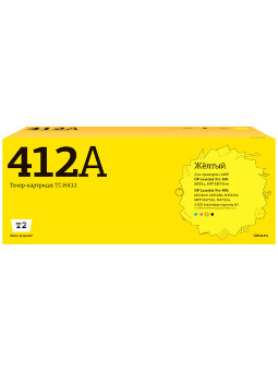 Совместимый Лазерный картридж T2 TC-H412 для принтера HP, желтый