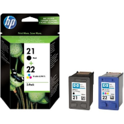Картридж HP 21/22 струйный набор черный + цветной (190 + 165 стр)