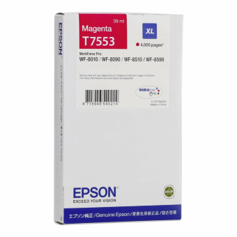 Картридж EPSON T7553 пурпурный повышенной емкости для WF-8090/8590