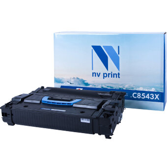 Картридж NVP совместимый NV-C8543X для HP LaserJet 9000/ 9000DN/ 9000HNF/ 9000HNS/ 9000MFP/ 9000L MFP/ 9000N/ 9040/ 9040DN/ 9040MFP/ 9040N/ 9050/ 9050DN/ 9050MFP/ 9050N/ M9040 MFP/ M9050 MFP/ M9059 MFP (30000k)
