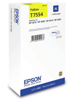 Картридж EPSON T7554 желтый повышенной емкости для WF-8090/8590