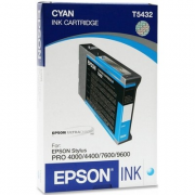 Картридж EPSON T5432 голубой для Stylus Pro 7600/9600