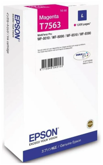Картридж EPSON T7563 пурпурный для WF-8090/8590