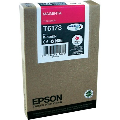 Картридж EPSON T6173 пурпурный повышенной емкости для B500