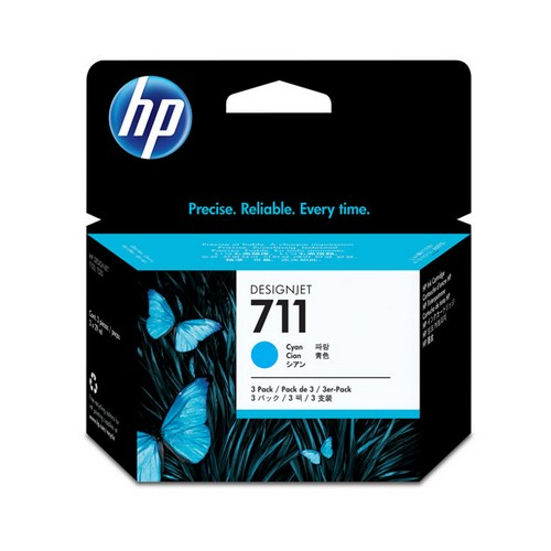 Картридж HP 711 струйный голубой упаковка 3 шт (3*29 мл)