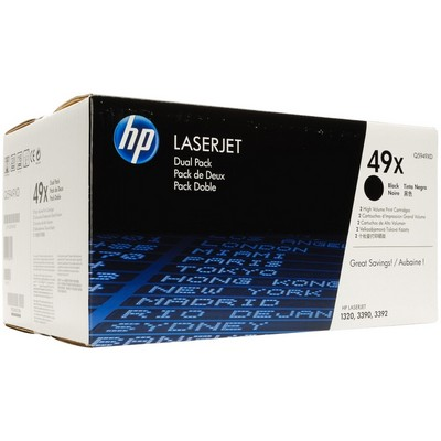 Картридж HP 49X лазерный увеличенной емкости упаковка 2 шт (2*6000 стр)