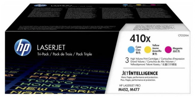 Картридж HP 410X лазерный увеличенной емкости набор 3 цвета (5000 стр)