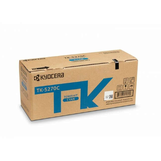 Тонер-картридж Kyocera TK-5270 C голубой, оригинальный 