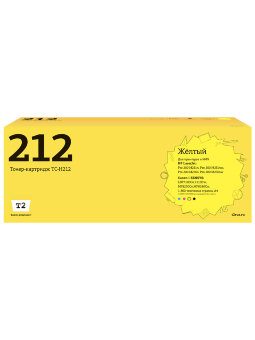 Совместимый Лазерный картридж T2 TC-H212 для принтера HP / Canon, желтый