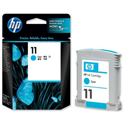 Картридж HP 11 струйный голубой (2350 стр)