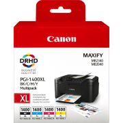 Набор картриджей CANON PGI-1400XL многоцветный,  4  картриджа