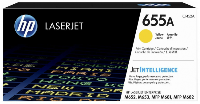 Картридж HP 655A лазерный желтый (10500 стр)