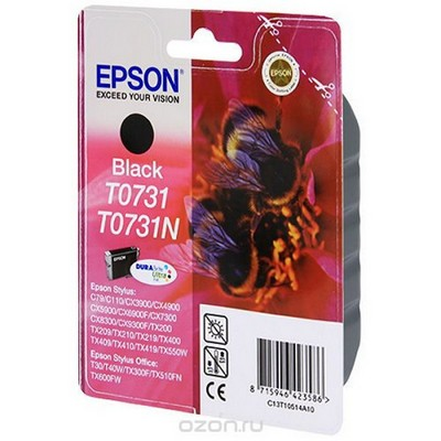Картридж EPSON T0731 черный для C79/C110/CX9300/TX419/TX600