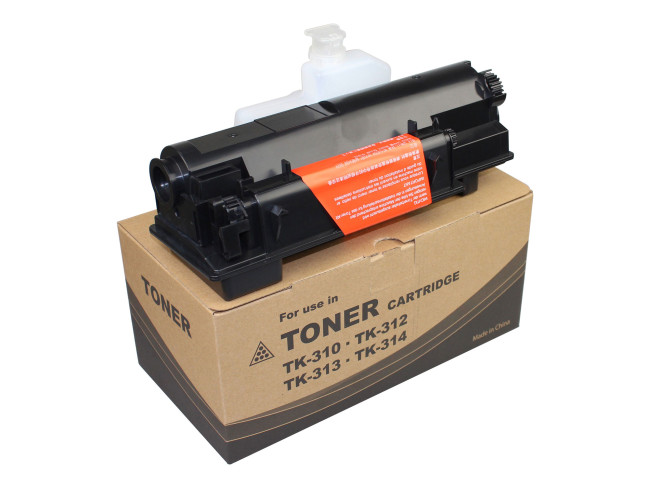 Тонер-картридж + бункер отработки (без чипа) для KYOCERA FS-2000D (CET), 365г, CET8164