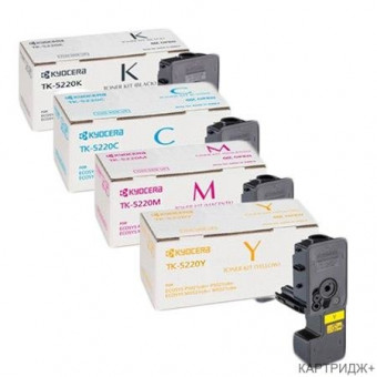 Комплект картриджей Kyocera Toner Kit TK-5220 4 цвета (C,M,Y,K), 4шт. x 1200стр.
