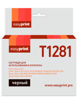 Совместимый Струйный картридж EasyPrint IE-T1281 для принтера Epson, черный