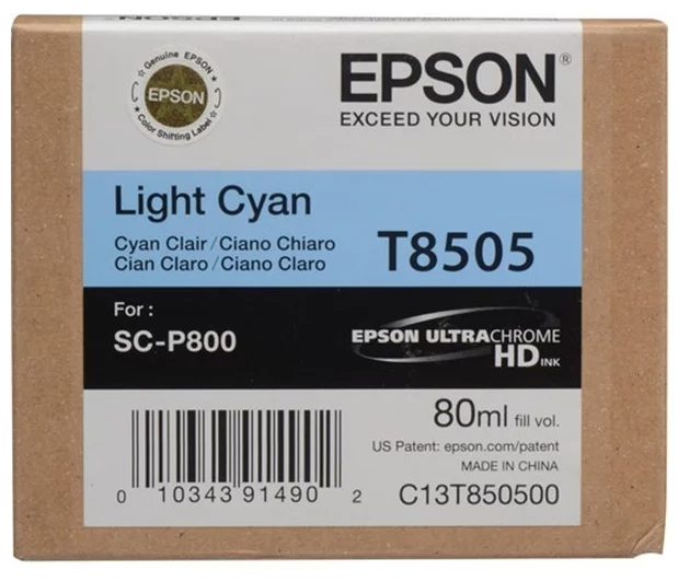 Картридж EPSON T8505 светло-голубой для SC-P800