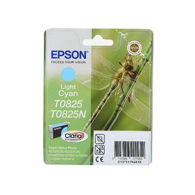 Картридж EPSON T0825 светло-голубой для R270/R290/RX590/T50/TX650