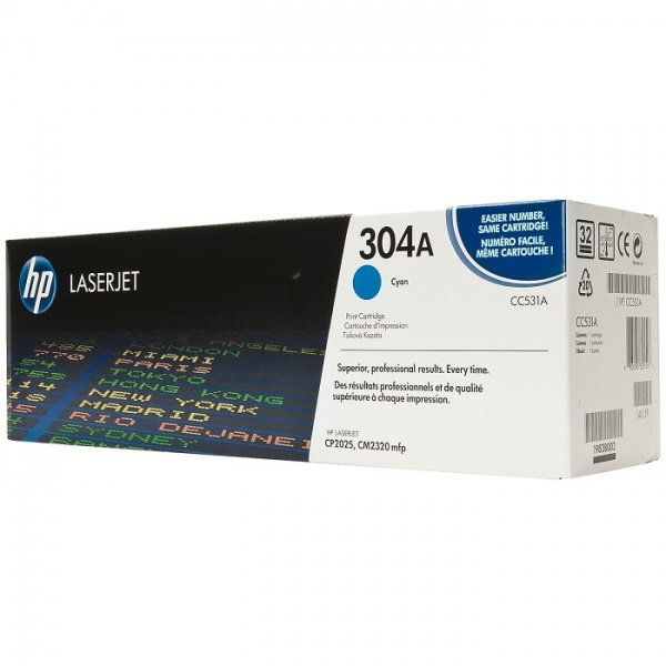 Картридж HP 304A лазерный голубой (2800 стр)