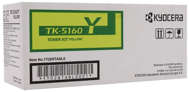 Тонер-картридж TK-5160Y 12 000 стр. Yellow для P7040cdn