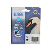 Картридж EPSON T0812 голубой повышенной емкости для R270/RX590/T50/TX650/1410