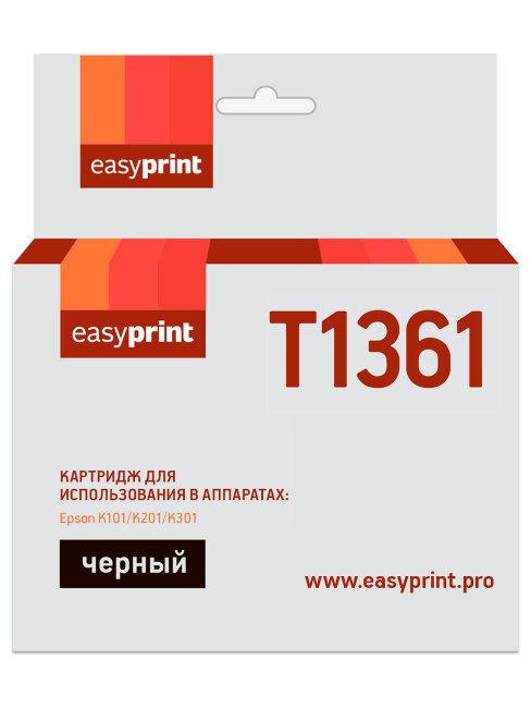 Совместимый Струйный картридж EasyPrint IE-T1361 для принтера Epson, черный